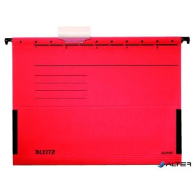   Függőmappa, oldalvédelemmel, karton, A4, LEITZ 'Alpha', piros
