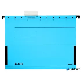 Függőmappa, oldalvédelemmel, karton, A4, LEITZ "Alpha", kék