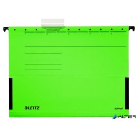   Függőmappa, oldalvédelemmel, karton, A4, LEITZ 'Alpha', zöld