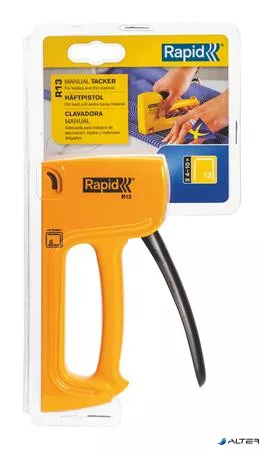 Tűzőgép, 13/4-10, hobbi, RAPID "R13E", sárga