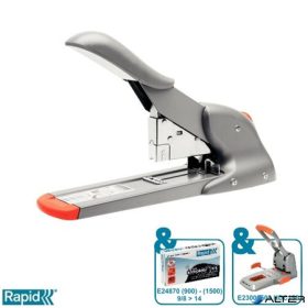   Tűzőgép, nagyteljesítményű, 9/8-14, 110 lap, RAPID "HD110", ezüst/narancssárga