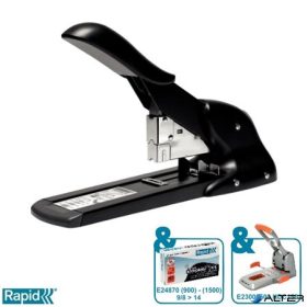   Tűzőgép, nagyteljesítményű, 9/8-14, 110 lap, RAPID "HD110", fekete/szürke