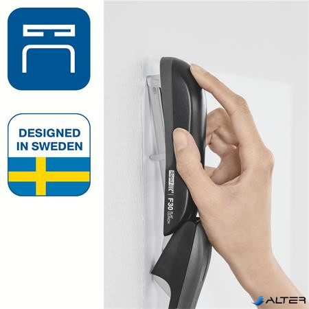 Tűzőgép, 24/6, 26/6, 30 lap, lapos tűzés, RAPID "F30", fekete