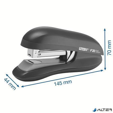 Tűzőgép, 24/6, 26/6, 30 lap, lapos tűzés, RAPID "F30", vízkék