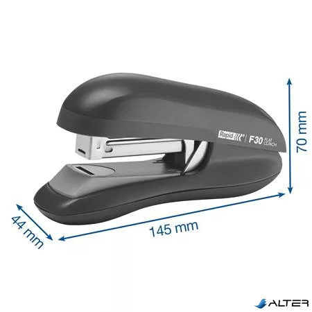 Tűzőgép, 24/6, 26/6, 30 lap, lapos tűzés, RAPID "F30", vízkék