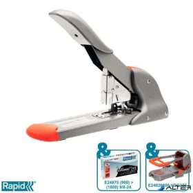   Tűzőgép, nagyteljesítményű, 9/8-20, 210 lap, RAPID "HD210", ezüst/narancssárga