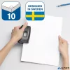 Lyukasztó, kétlyukú, 10 lap, RAPID "FC10 Fashion", fekete