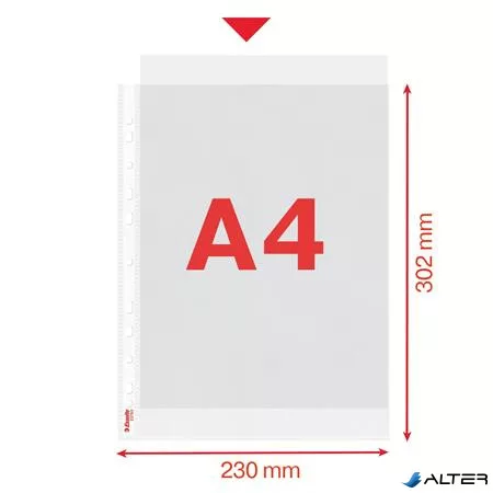 Genotherm, lefűzhető, A4, 85 mikron, narancsos felület, ESSELTE "Standard"