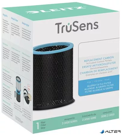 Filter, szénszűrő cserebetét, LEITZ "Trusens Z-3000 / Z-3500", allergia és influenza dobszűrőhöz