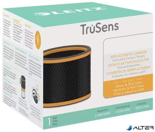 Filter, szénszűrő cserebetét, LEITZ "Trusens Z-2000 / Z-2500", szag és VOC dobszűrőhöz