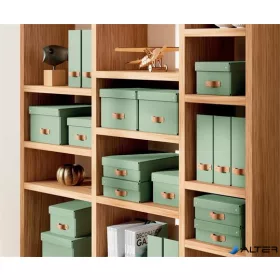   Iratpapucs, karton, 100 mm, LEITZ "Puro", zsályazöld