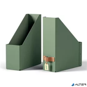   Iratpapucs, karton, 100 mm, LEITZ "Puro", zsályazöld