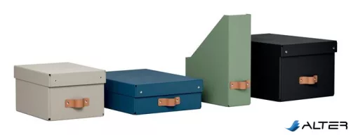 Iratpapucs, karton, 100 mm, LEITZ "Puro", fekete