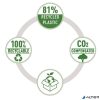 Tűzőgép, kézi, újrahasznosított, 24/6, 26/6, 20 lap, RAPID "Eco", fekete