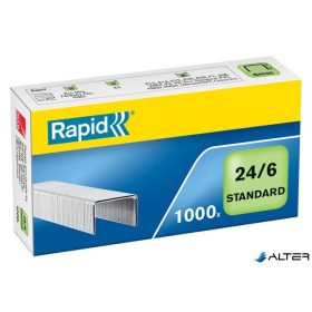 Tűzőkapocs, 24/6, horganyzott, RAPID 'Standard'