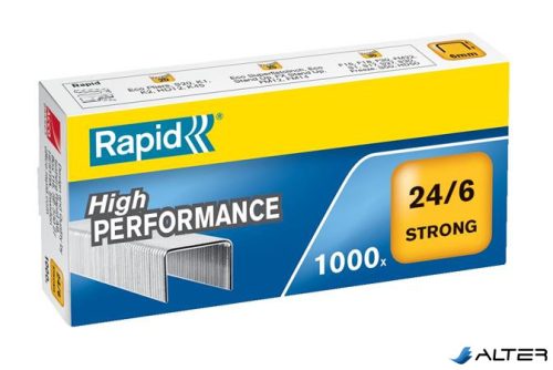 Tűzőkapocs, 24/6, horganyzott, RAPID "Strong"