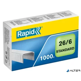 Tűzőkapocs, 26/6, horganyzott, RAPID "Standard"