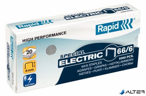 Tűzőkapocs, 66/6, horganyzott, RAPID "Strong"