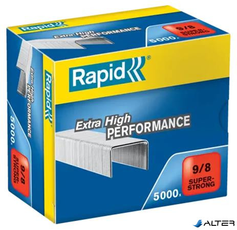 Tűzőkapocs, 9/8, horganyzott, RAPID "Superstrong"