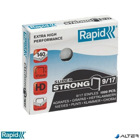 Tűzőkapocs, 9/17, horganyzott, RAPID "Superstrong"