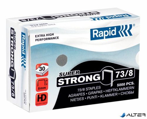 Tűzőkapocs, 73/8, horganyzott, RAPID "Superstrong"