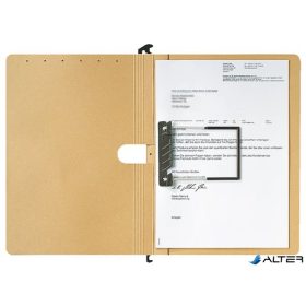 Függőmappa, karton, A4, LEITZ "Alpha Duo", natúr