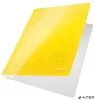 Gyorsfűző, laminált karton, A4, LEITZ "Wow", sárga