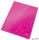 Gyorsfűző, laminált karton, A4, LEITZ "Wow", rózsaszín
