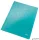 Gyorsfűző, laminált karton, A4, LEITZ "Wow", jégkék