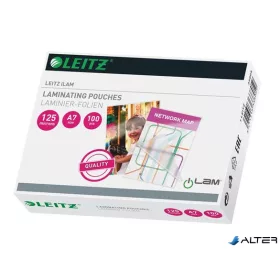 Meleglamináló fólia, 125 mikron, A7, fényes, LEITZ "iLam"