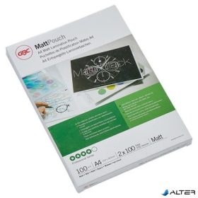 Meleglamináló fólia, 100 mikron, A4, matt, GBC