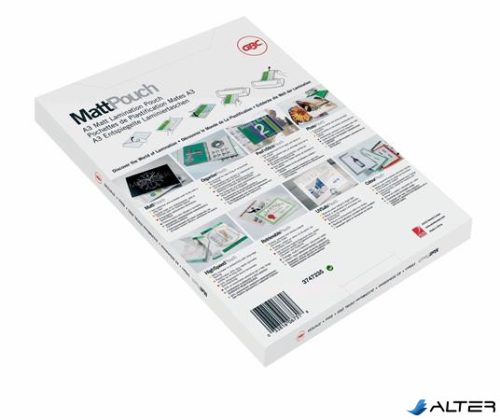 Meleglamináló fólia, 100 mikron, A4, matt, GBC