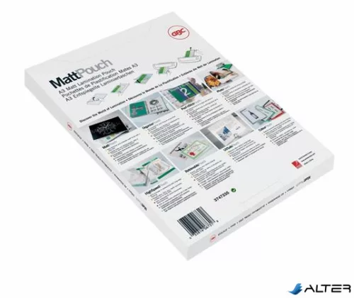 Meleglamináló fólia, 75 mikron, A4, matt, GBC