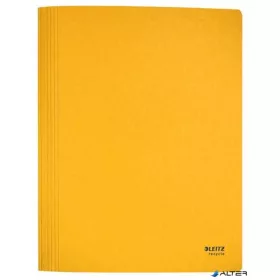 Gyorsfűző, A4, karton, LEITZ "Recycle", sárga