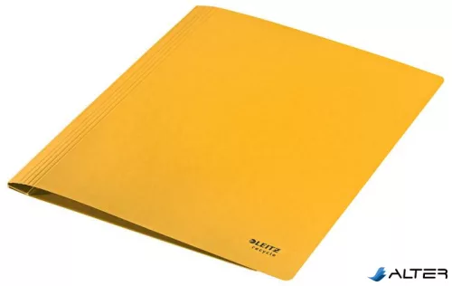 Gyorsfűző, A4, karton, LEITZ "Recycle", sárga