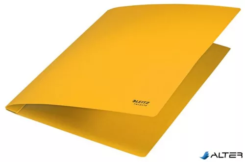 Gyorsfűző, A4, karton, LEITZ "Recycle", sárga