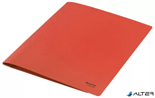 Gyorsfűző, A4, karton, LEITZ "Recycle", piros