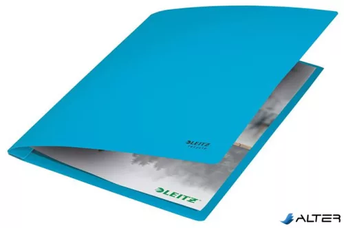 Gyorsfűző, A4, karton, LEITZ "Recycle", kék