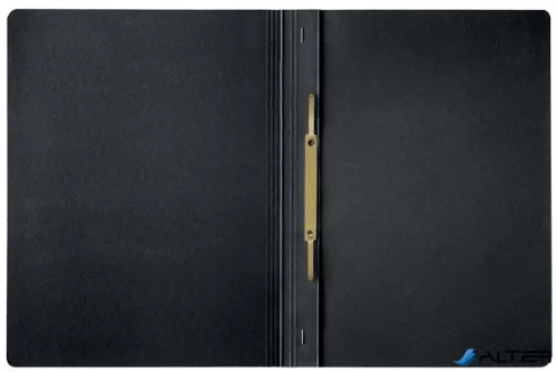 Gyorsfűző, A4, karton, LEITZ "Recycle", fekete