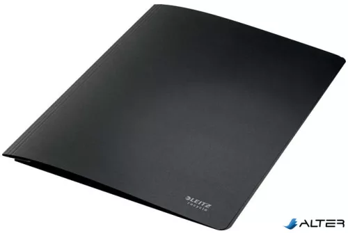 Gyorsfűző, A4, karton, LEITZ "Recycle", fekete