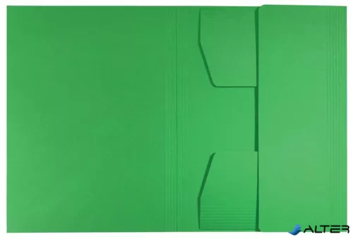 Pólyás dosszié, karton, A4, LEITZ "Recycle", zöld