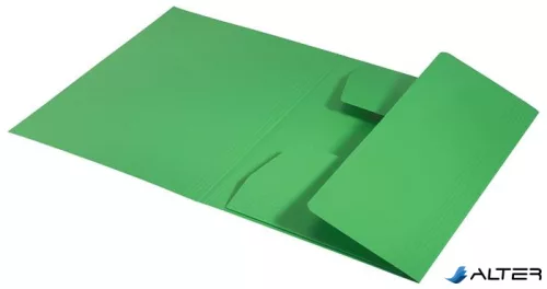 Pólyás dosszié, karton, A4, LEITZ "Recycle", zöld