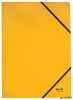 Gumis mappa, karton, A4, LEITZ 'Recycle', sárga
