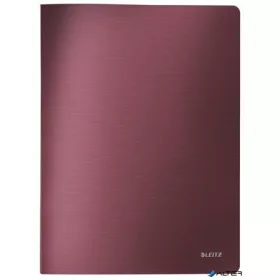   Bemutatómappa, 40 zsebes, A4, LEITZ "Style", gránátvörös