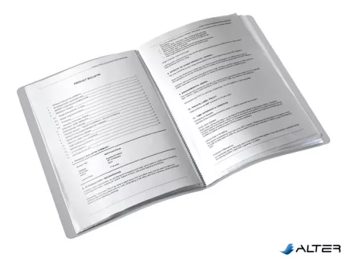 Bemutatómappa, 40 zsebes, A4, LEITZ 'Style', titánkék