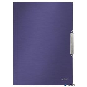 Gumis mappa, PP, A4, LEITZ 'Style', titánkék