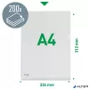 Genotherm, 'L', A4, 170 mikron, narancsos felület, 20 mm, LEITZ 'Jumbo'