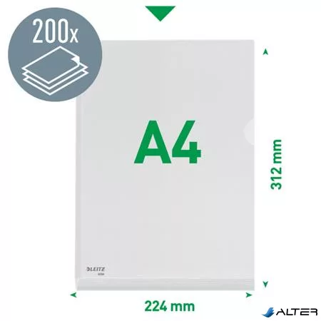 Genotherm, 'L', A4, 170 mikron, narancsos felület, 20 mm, LEITZ 'Jumbo'