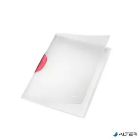   Gyorsfűző, klipes, PP, A4, LEITZ "ColorClip Magic", piros