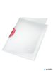 Gyorsfűző, klipes, PP, A4, LEITZ "ColorClip Magic", piros